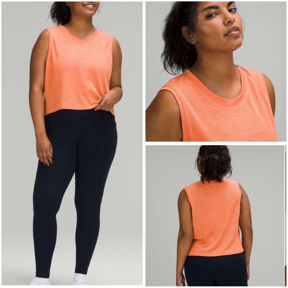 Lululemon Train To Be Tank *Dot Camo Golden Apricot* 🍊